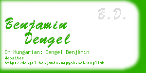 benjamin dengel business card